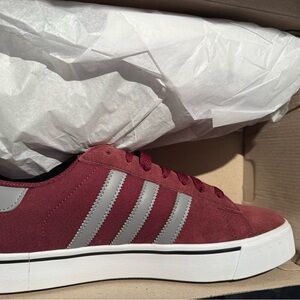 Adidas Campus Maroon and Gray Casual Sneakers. Men's 10.5 new in the box